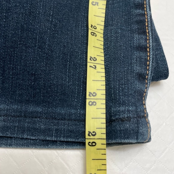 American Eagle Kick Boot Size 12 Dark Blue Mid Rise Aged Jeans. - Picture 8 of 8